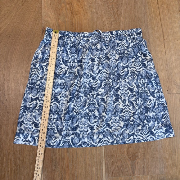 Eddie Bauer Ikat Print Drawstring Skirt w/Pockets | M but runs big | EUC - Picture 4 of 6